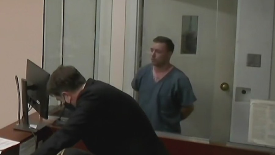 Stephen Toelle at his arraignment in a Portland homicide, October 3, 2022 (KOIN)