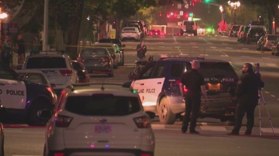 A man was wounded in an officer-involved shooting at SW 12th and Jefferson in Portland, October 14, 2022 (KOIN)