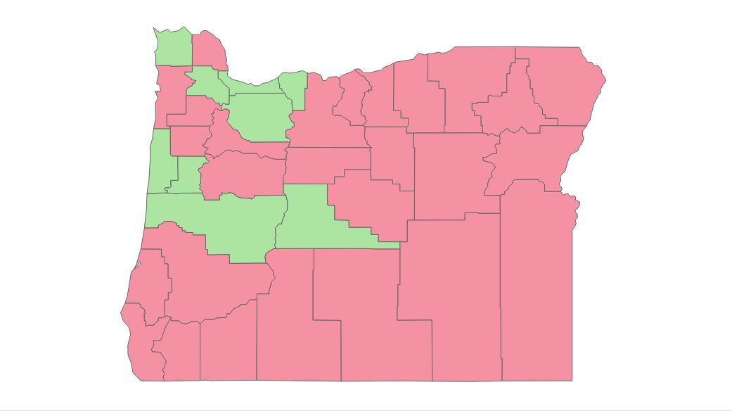 Measure 112 map shows how each county voted