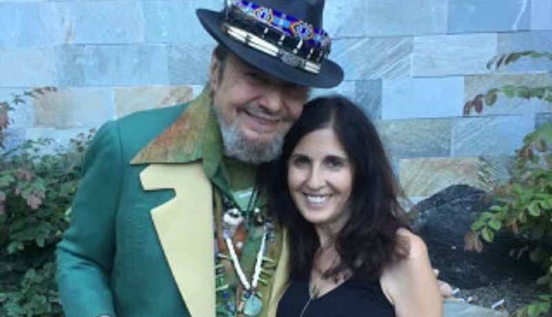 Portland artist Diane Russell met Dr. John at the 2016 Waterfront Blues Fest in Portland (Diane Russell)