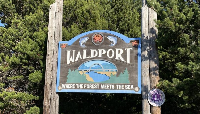 A sign for Waldport, Oregon (City of Waldport)