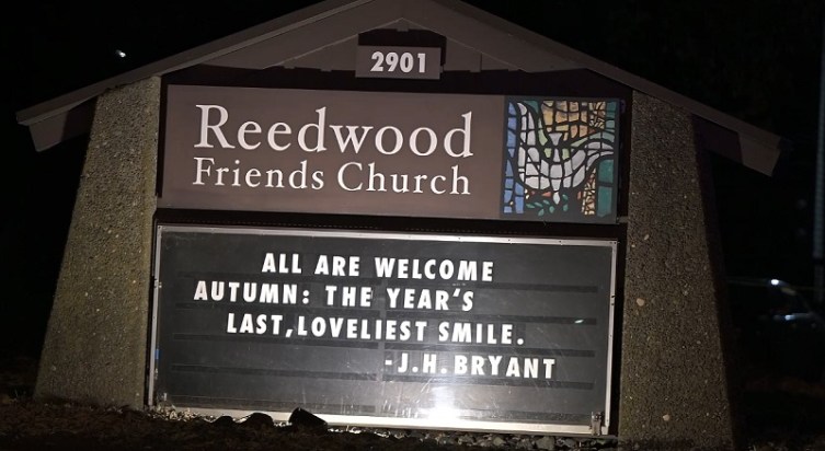 Reedwood Friends Church in the 2900 block of SE Steele in Portland, November 19, 2022 (KOIN)