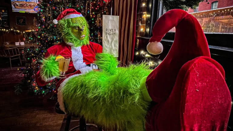 Ramzy Hattar as The Grinch in the River Pig Saloon (courtesy of Hattar)