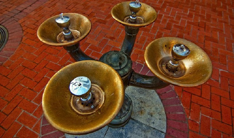 Some of the many Benson Bubblers in Portland, 2022 (Portland Water Bureau)