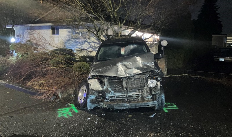 One man died in this crash at E. 18th and Brandt in Vancouver. Neios Soien was arrested at the scene, December 11, 2022 (Clark County Sheriff's Office)