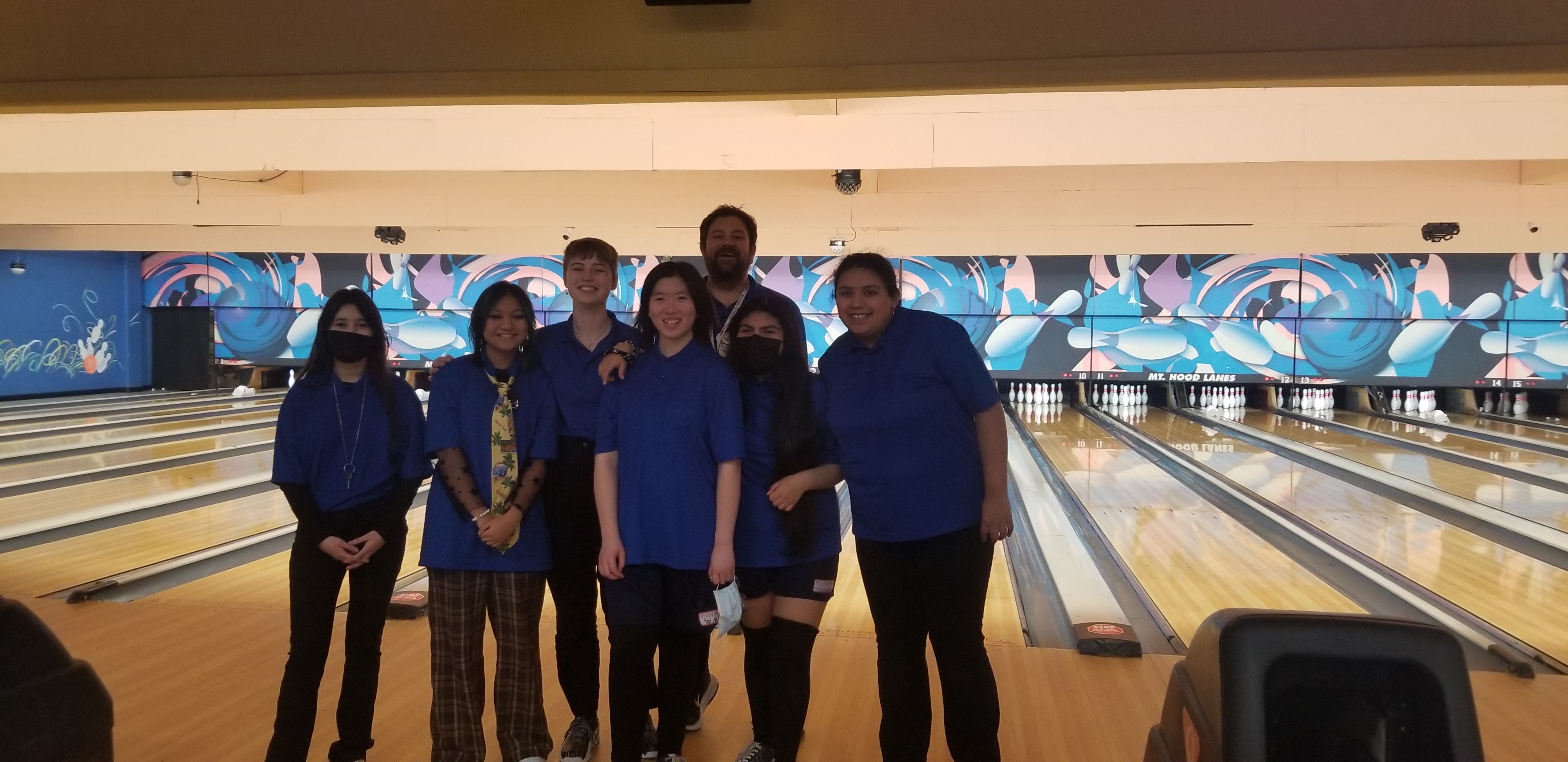 The Benson High School Girls Club Bowling Team is heading to the state championship for the first time in school history on February 25 and 26, 2023. Photo courtesy Coach Jacob Patterson