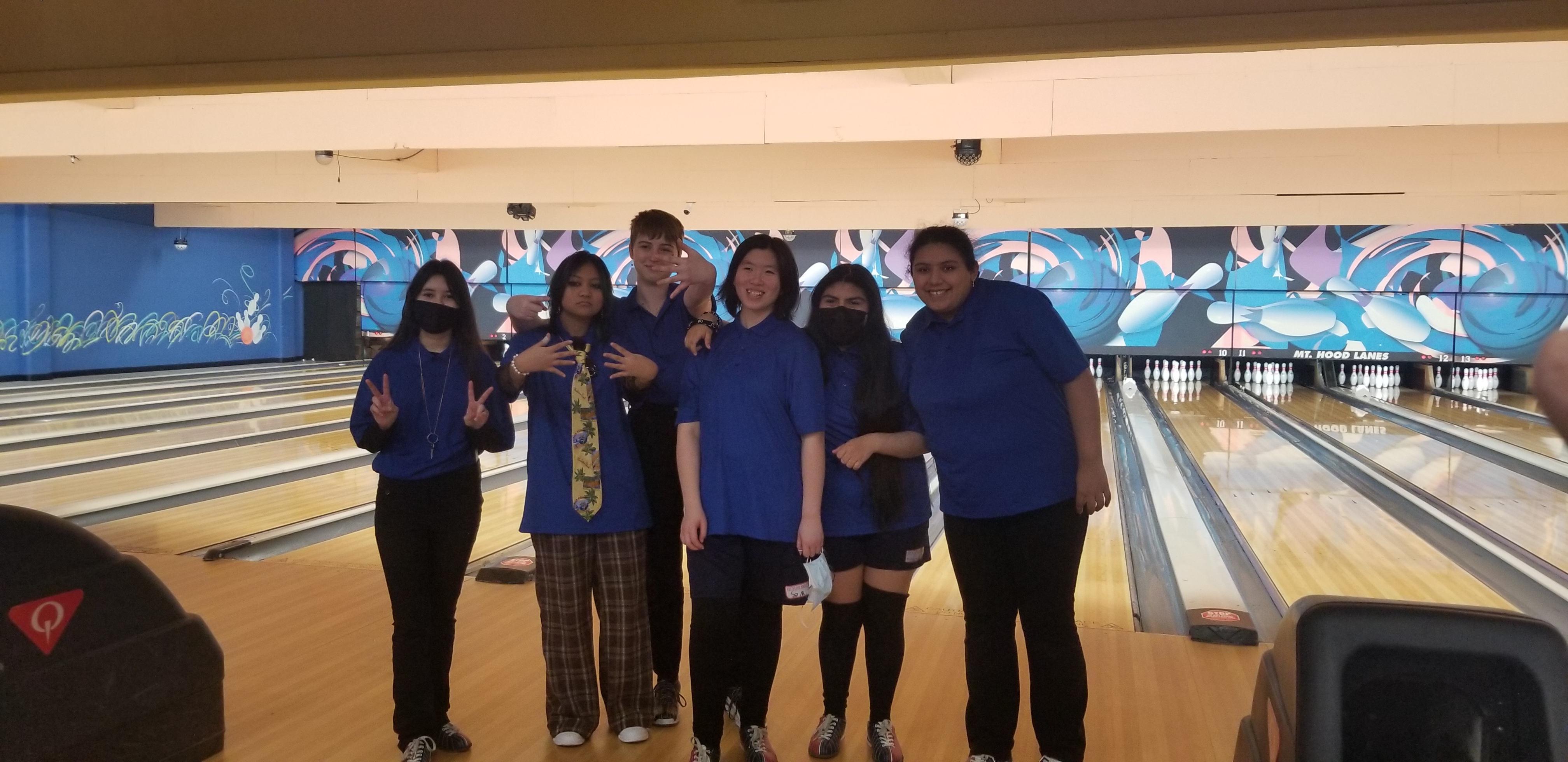 The Benson High School Girls Club Bowling Team is heading to the state championship for the first time in school history on February 25 and 26, 2023. Photo courtesy Coach Jacob Patterson