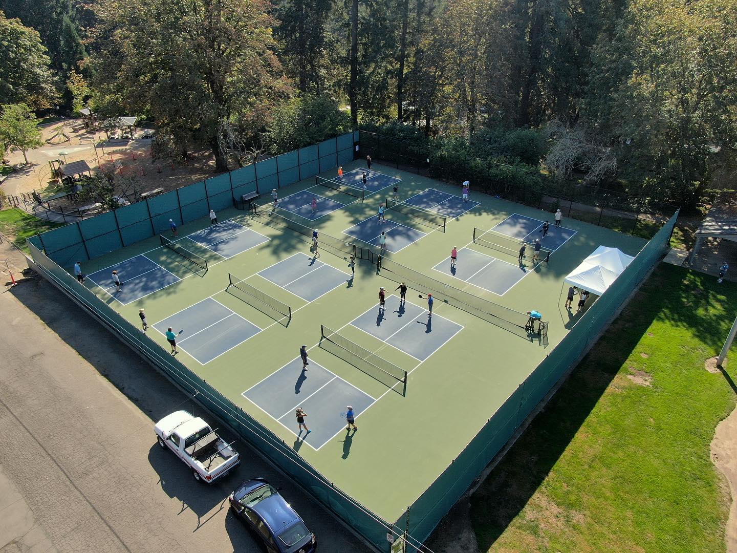 George Rogers Park pickleball courts - courtesy City of Lake Oswego