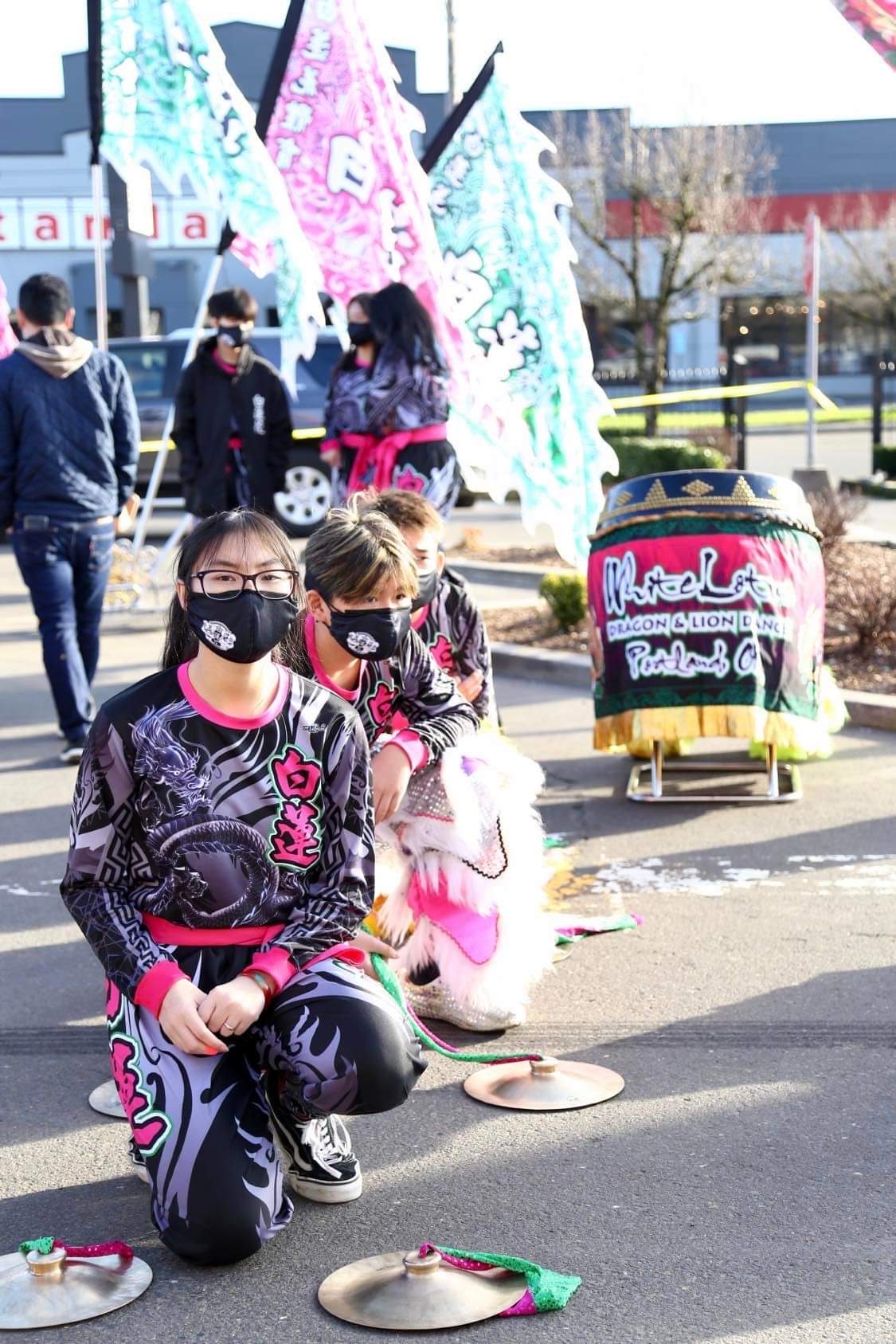 White Lotus Dragon & Lion Dance performs lion dances and dragon dances in Portland and the surrounding area. The dances are meant to scare away evil spirits and bring in good luck, especially on auspicious dates and important events like Lunar New Year, weddings and grand openings. Photo courtesy Nhan Danh