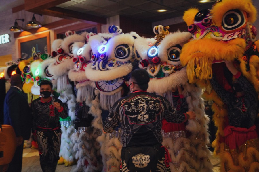 White Lotus Dragon & Lion Dance performs lion dances and dragon dances in Portland and the surrounding area. The dances are meant to scare away evil spirits and bring in good luck, especially on auspicious dates and important events like Lunar New Year, weddings and grand openings. Photo courtesy Nhan Danh