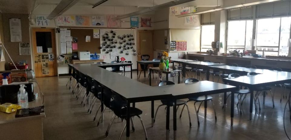 Photo shows the KBPS classroom on the Marshall High School campus. Photo courtesy Jacob Patterson