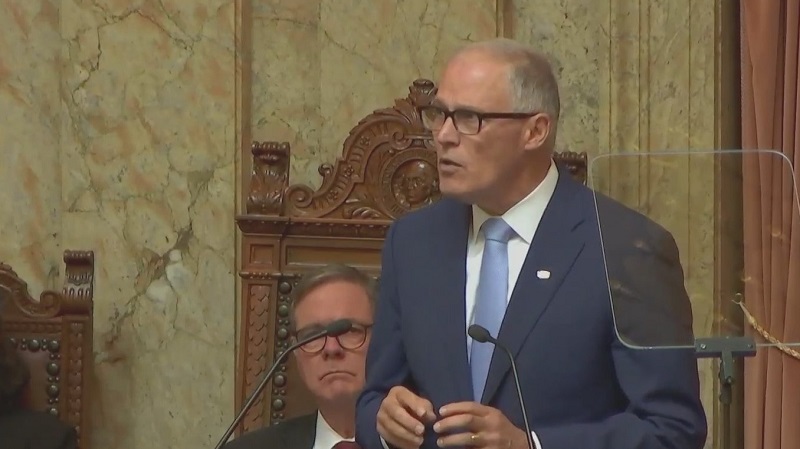 Washington Gov. Jay Inslee, January 10, 2023 (KOIN)