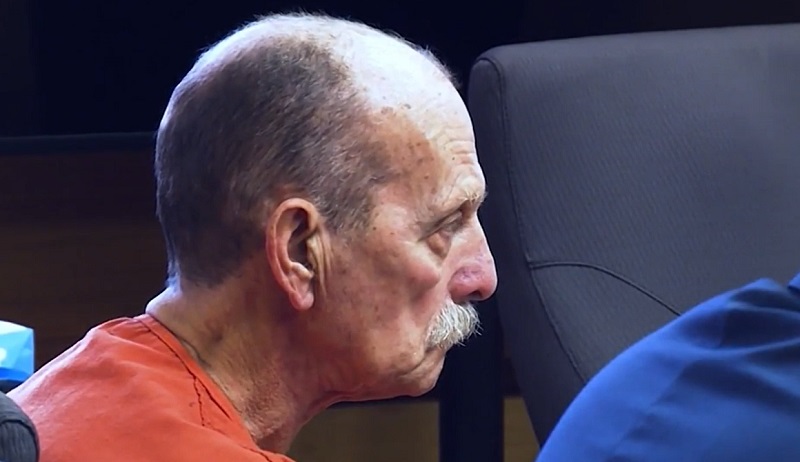 Convicted killer Warren Forrest in a Clark County courtroom, 2022 (KOIN)