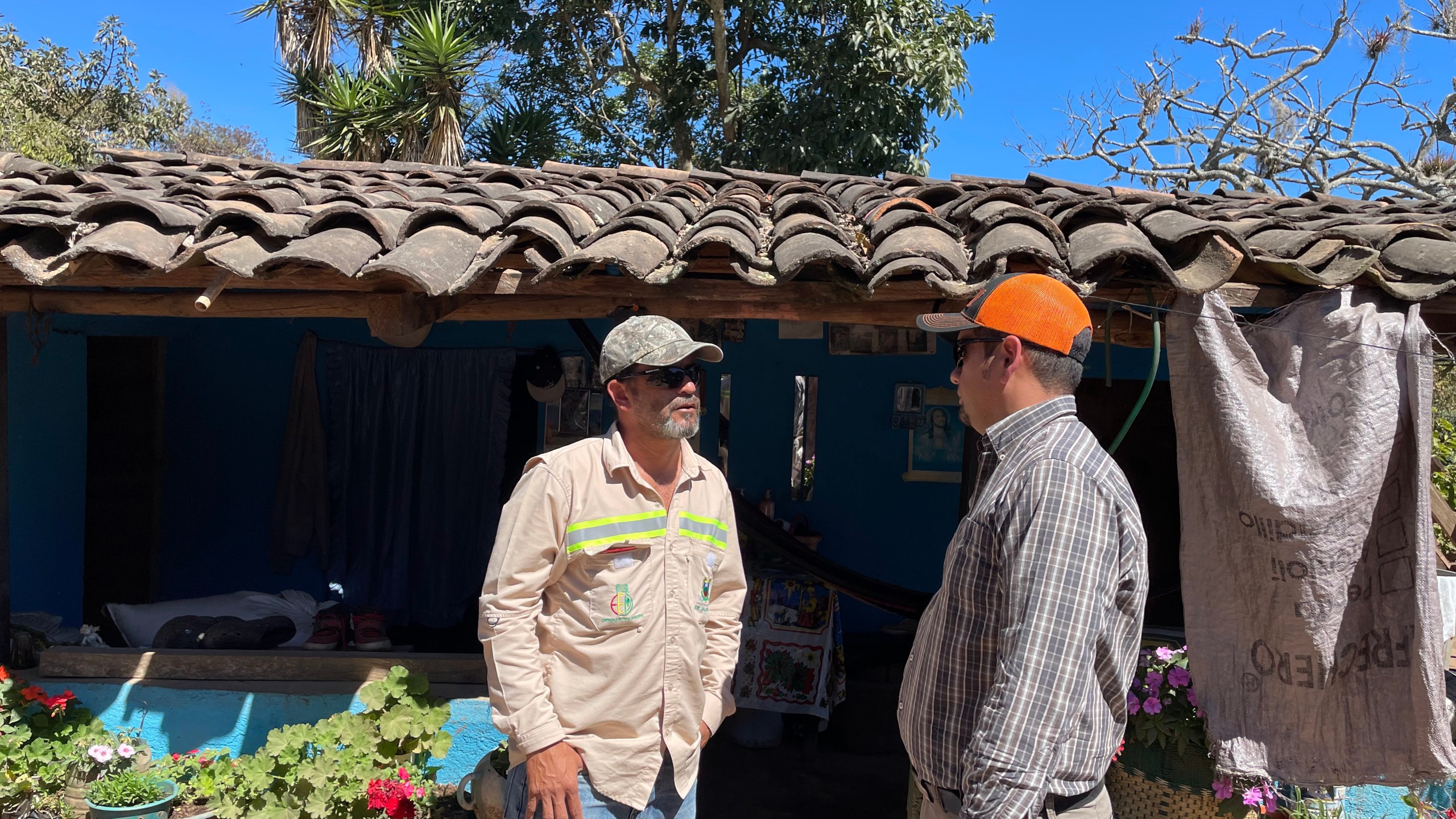 Members of the Oregon Rural Electric Cooperative Association met with residents of Ventura, Guatemala in January 2023 before visiting the village again in March to install power lines and bring electricity to the homes. Photo courtesy OTEC