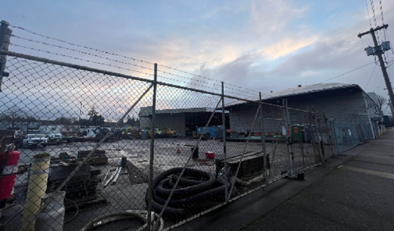 The Clinton Triangle near SE Powell and Milwaukie in Portland a possible site for a sanctioned homeless camp, Februrary 13, 2023 (KOIN)