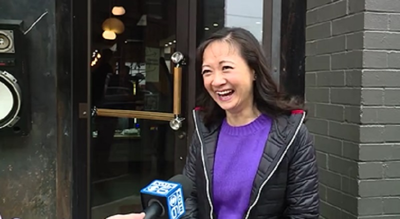 Phuong Tran won the grand prize of the $150 cup of coffee from Proud Mary's Coffee in Portland, February 12, 2023 (KOIN)