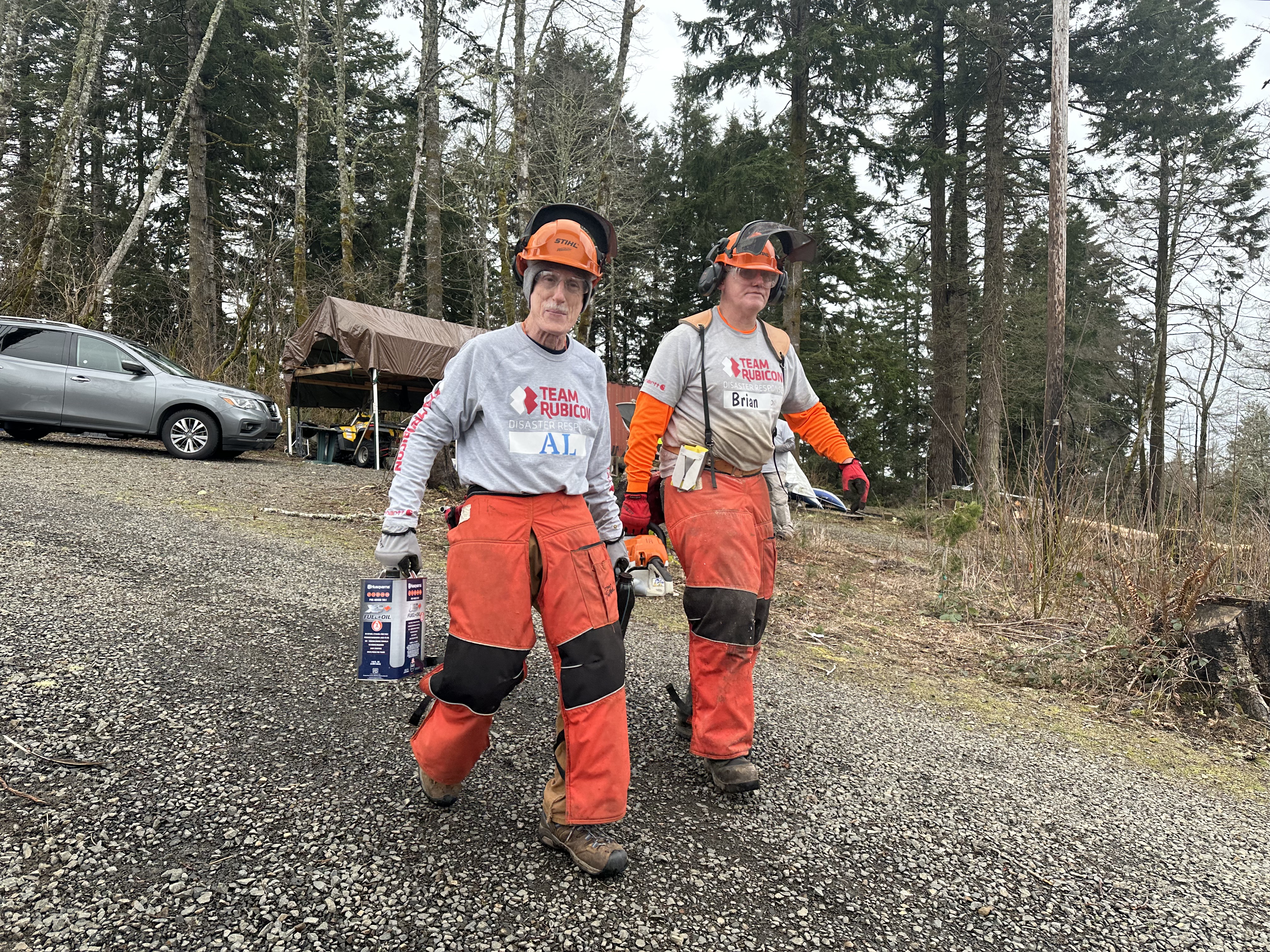 Team Rubicon volunteers spent eight days in Otis, Ore. in March 2023 to help with ongoing wildfire recovery efforts in the small town. Photo courtesy Felicia Heaton/Team Rubicon