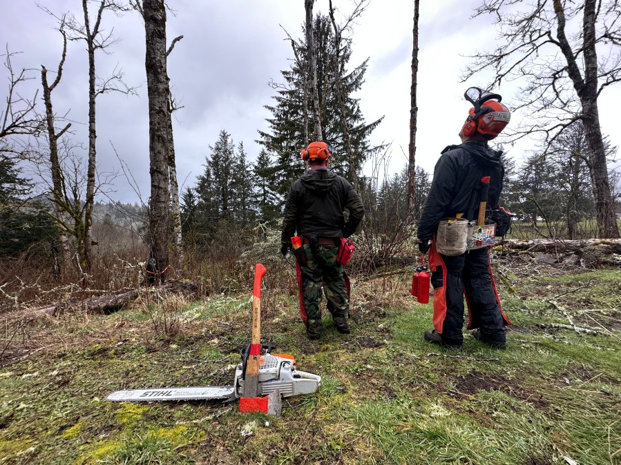 Team Rubicon volunteers spent eight days in Otis, Ore. in March 2023 to help with ongoing wildfire recovery efforts in the small town. Photo courtesy Felicia Heaton/Team Rubicon