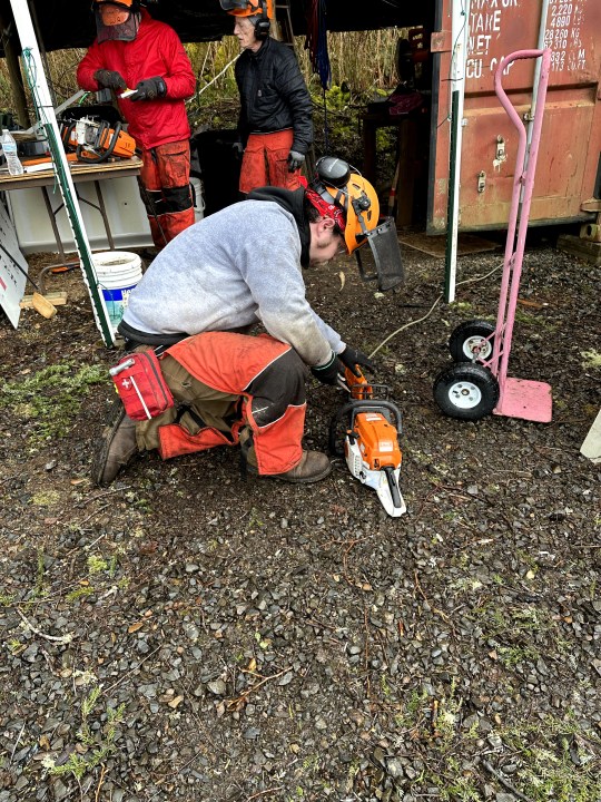 Team Rubicon volunteers spent eight days in Otis, Ore. in March 2023 to help with ongoing wildfire recovery efforts in the small town. Photo courtesy Felicia Heaton/Team Rubicon