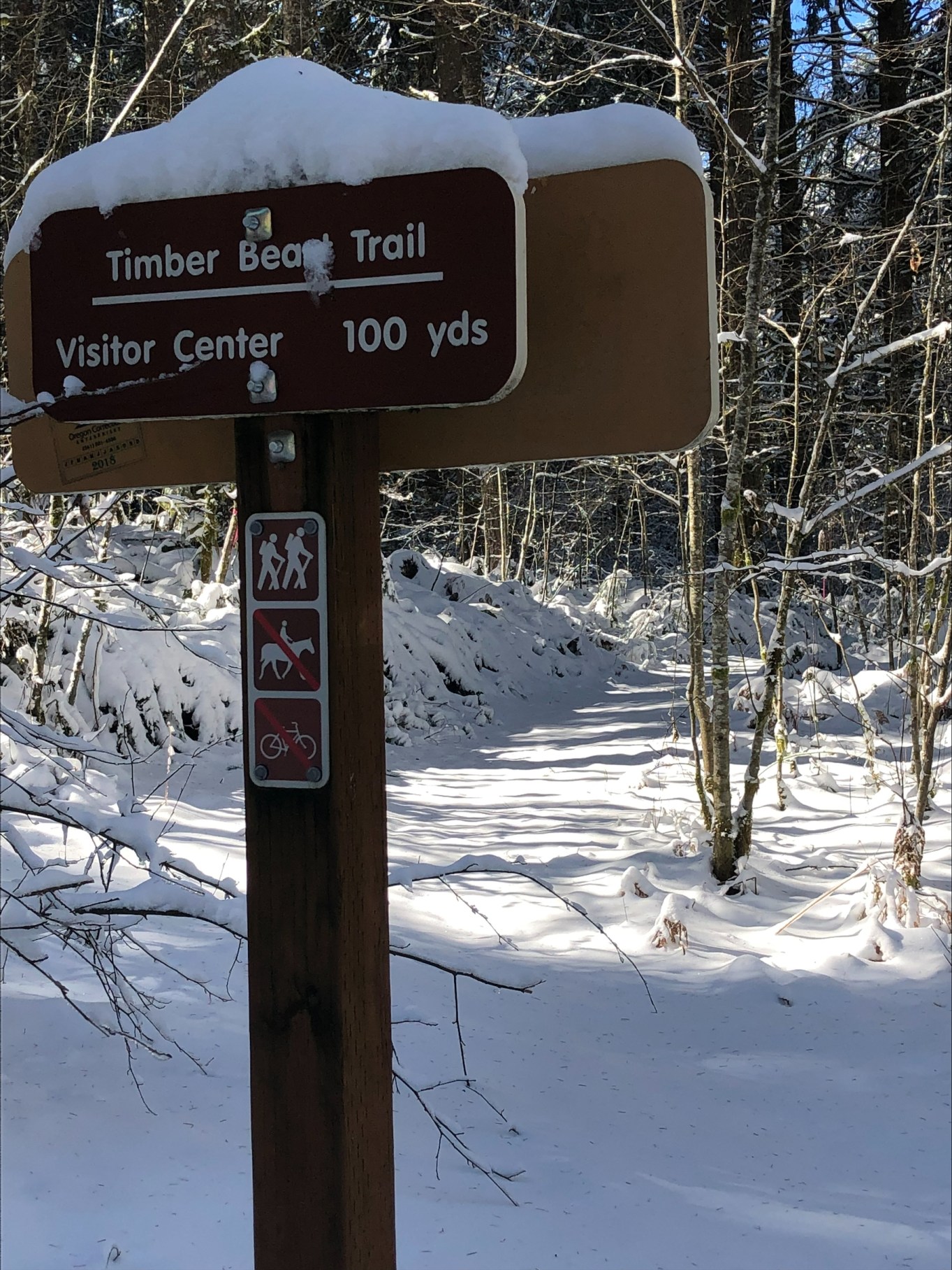 Parts of L.L. Stub Stewart State Park had up to a foot and a half of snow on March 1, 2023. Photo courtesy Aaron Raines