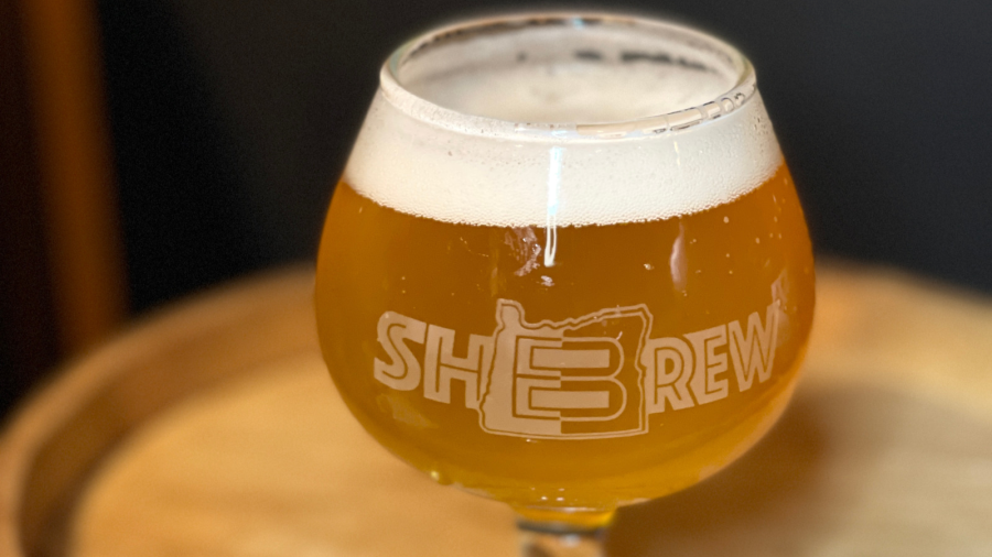 SheBrew Fest commemorative tasting glass