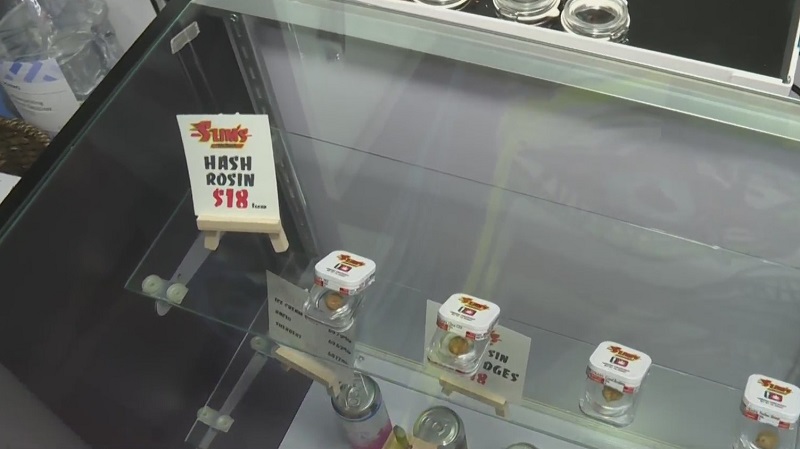 Hash rosin at Slim's Dispensary in Portland, March 13, 2023 (KOIN)