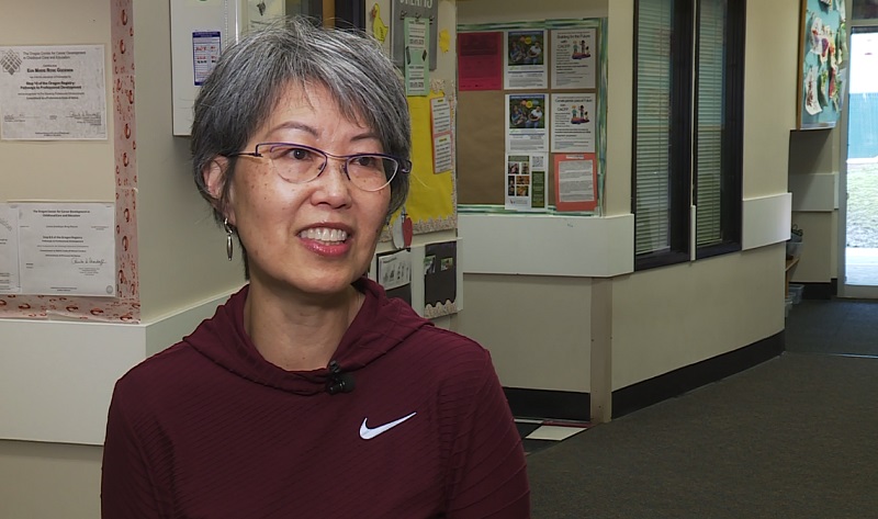 Tina Yee is a cashier at New Seasons in the Portland area, March 25, 2023 (KOIN)