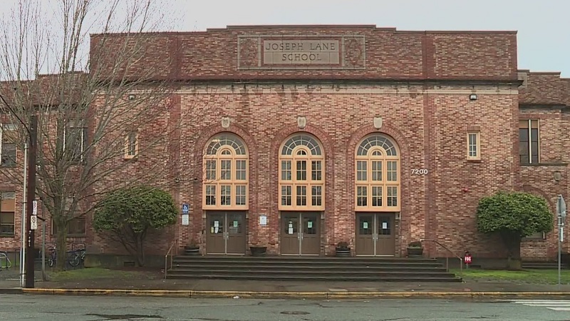 Joseph Lane Middle School in Portland, March 13, 2023 (KOIN)