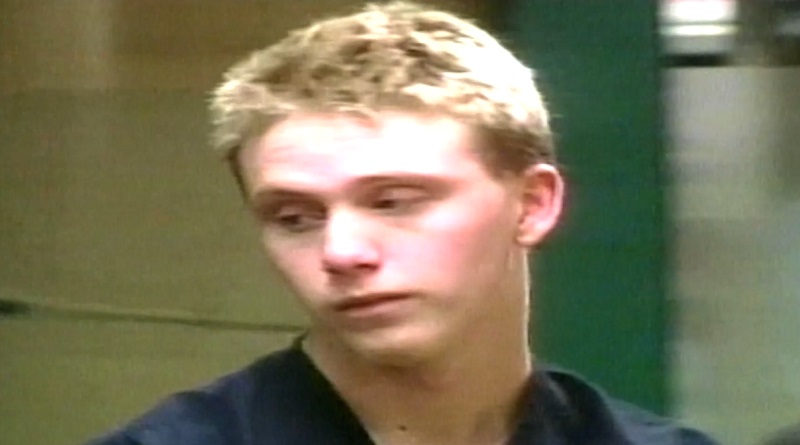 Justin Link, one of the Redmond 5, in a court hearing following the murder of Barbara Thomas on March 26, 2001 (KOIN, file)