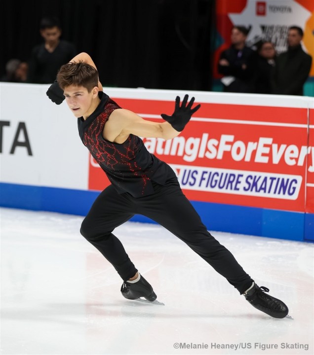 Samuel Mindra in February 2023 (Courtesy: Melanie Heaney/US Figure Skating)