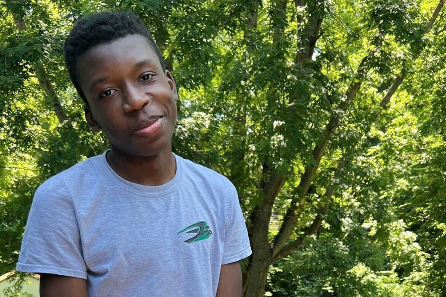 This undated photo provided by Ben Crump Law shows Ralph Yarl, the teenager shot by a homeowner in Kansas City, Mo. (Ben Crump Law via AP)