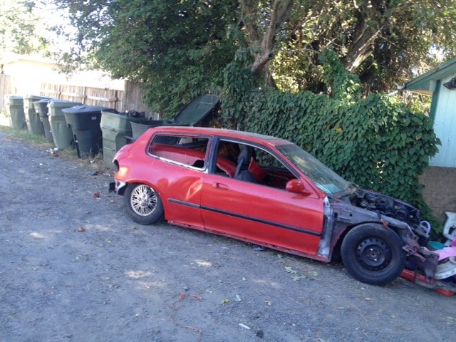 Abandoned vehicle photo courtesy Longview Police Department