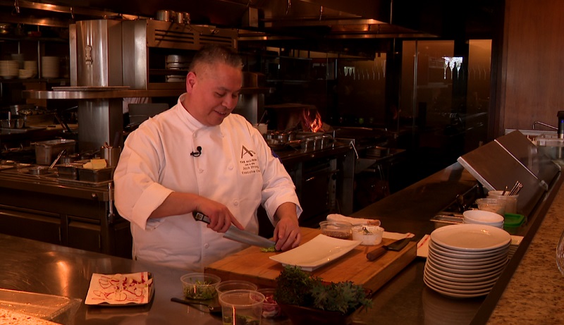 Jack Strong is the Executive Chef at The Jory, the signature restaurant at The Allison Inn & Spa in Newberg, April 2023 (KOIN)