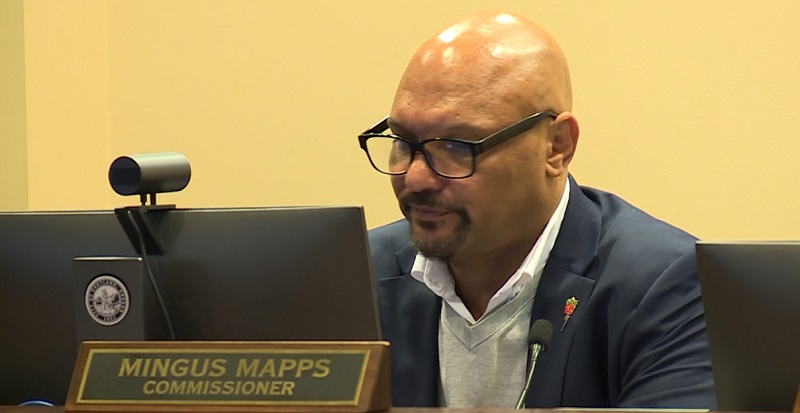 City Commissioner Mingus Mapps during a Portland City Council meeting, March 2023 (KOIN)