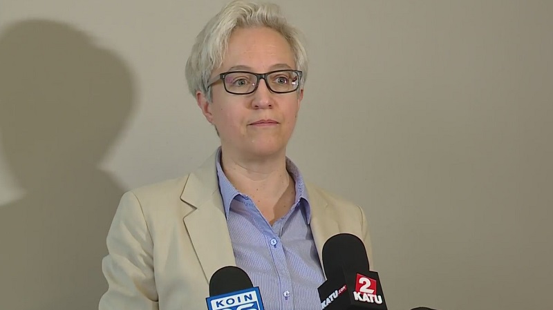 Oregon Gov. Tina Kotek at a press conference in Portland, April 29, 2023 (KOIN)