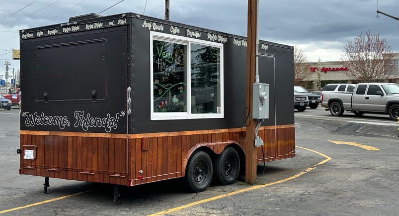 The Happy Juice coffee stand, 1501 NE 99th in Vancouver, April 8, 2023 (KOIN)