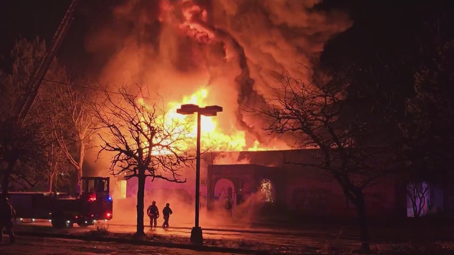 The former Elks Lodge in NE Portland went up in flames early Thursday, April 6, 2023