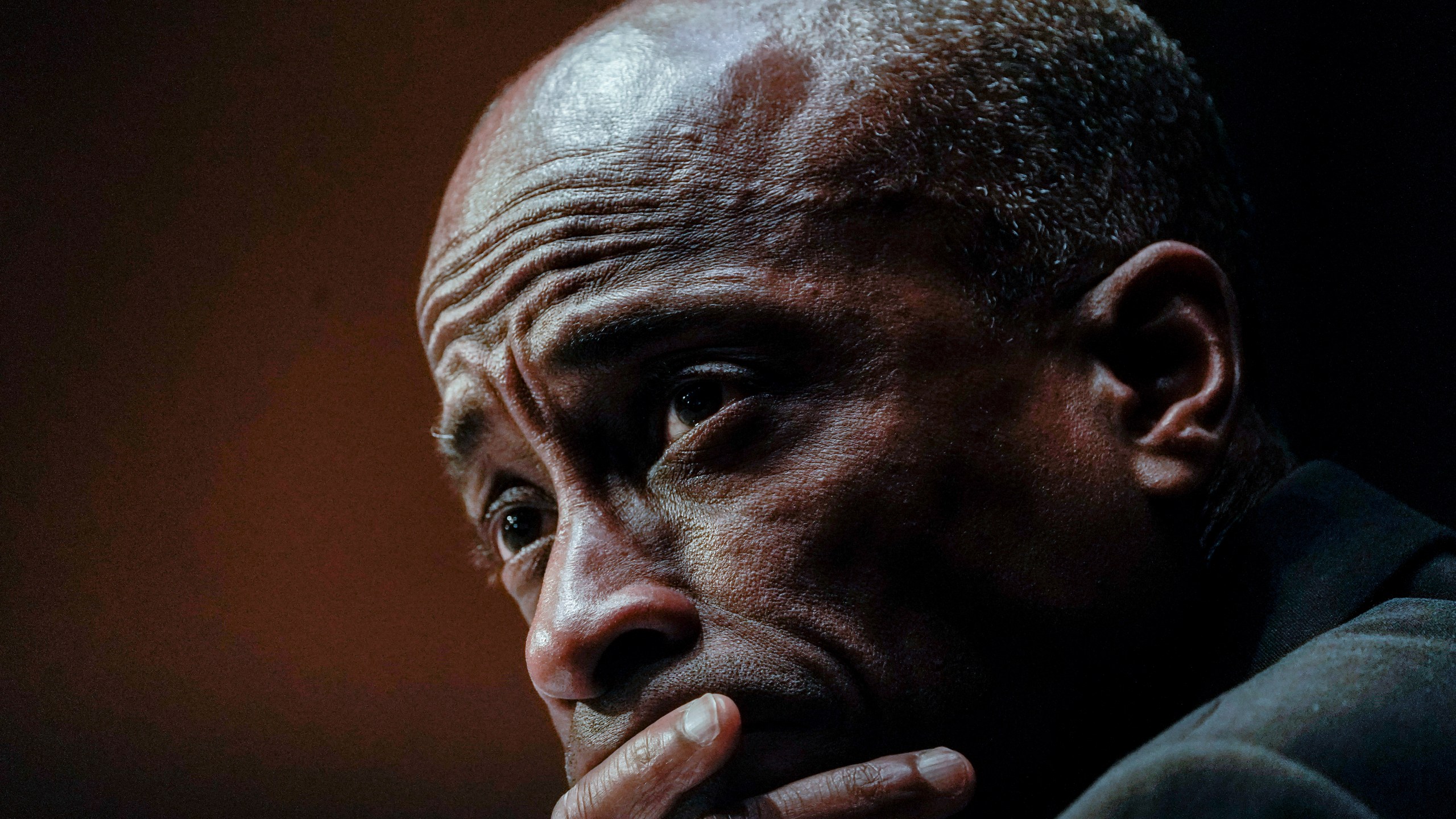 FILE - Philip Jefferson, nominee to be a member of the Federal Reserve Board of Governors, testifies during a Senate Banking, Housing and Urban Affairs Committee confirmation hearing on Thursday, Feb. 3, 2022, in Washington. On Friday, May 12, 2023, Federal Reserve Governor Philip Jefferson says inflation remains too high and there has been “little progress” made toward bringing it down to the central bank’s 2% target. (Ken Cedeno/Pool Photo via AP, File)