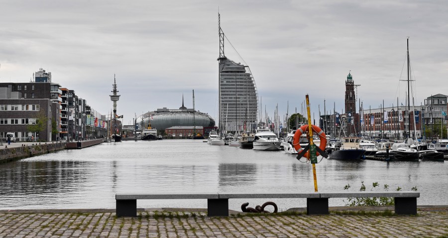 FILE - The yacht harbor in Bremerhaven, Germany, is pictured on May 16, 2019. Voters are going to the polls in Germany’s northern state of Bremen on Sunday, May 14, 2023 to decide whether the center-left Social Democrats should continue to run a city they’ve governed since World War II. (AP Photo/Martin Meissner, File)