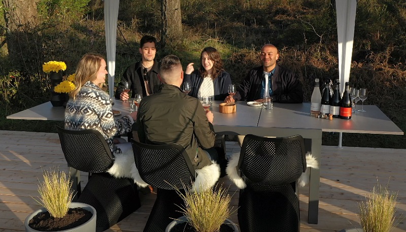 A group of people at Corollary Wines in Newberg (Courtesy photo)