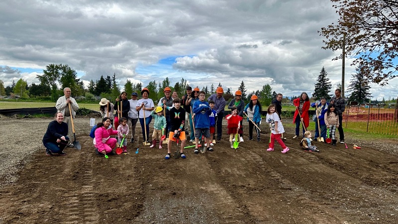 The expansion of Southeast Portland's Parklane Park got underway May 6, 2023 (Portland Parks and Rec)