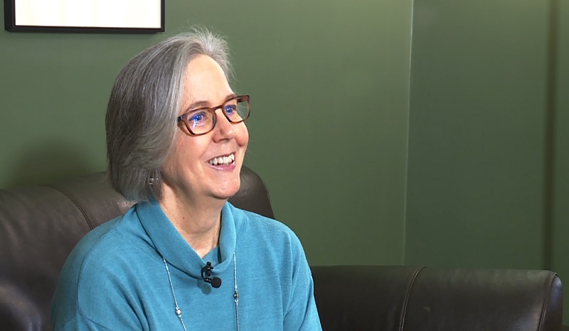 Joan Miller, the co-founder of the Recovery Cafe Roseway, April 2023 (KOIN)